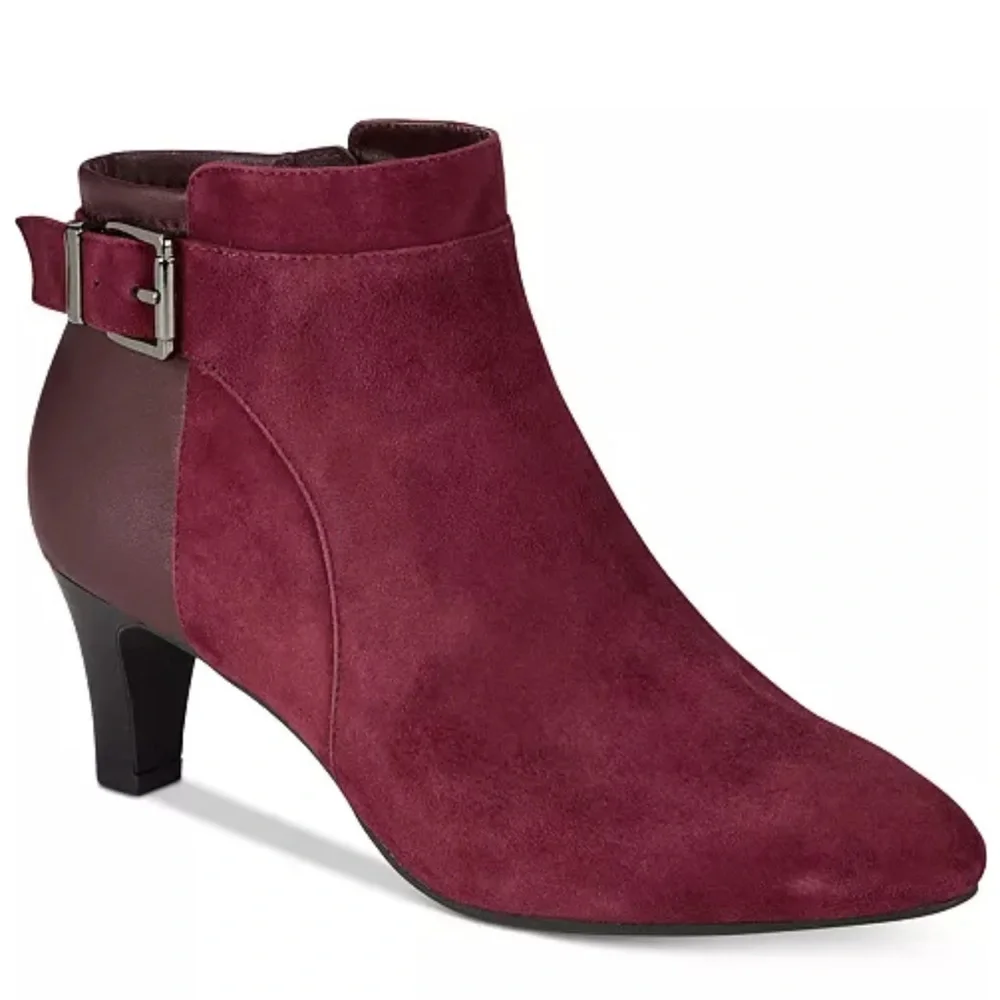 Alfani burgundy suede